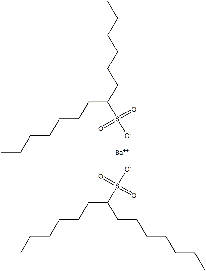 Bis(tetradecane-7-sulfonic acid)barium salt Struktur