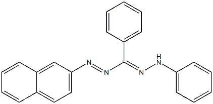 Phenyl(2-phenylhydrazono)(2-naphtylazo)methane Struktur