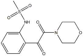 N-[2-[(Morpholinocarbonyl)carbonyl]phenyl]methanesulfonamide Struktur