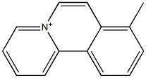 8-Methylbenzo[a]quinolizinium Struktur