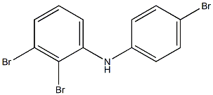 2,3-Dibromophenyl 4-bromophenylamine Struktur