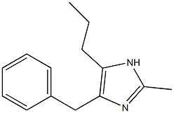 2-Methyl-4-benzyl-5-propyl-1H-imidazole Struktur