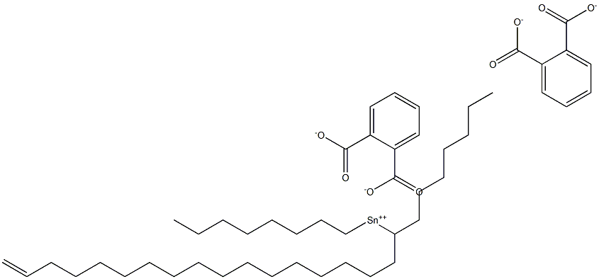 Bis[phthalic acid 1-(16-heptadecenyl)]dioctyltin(IV) salt Struktur