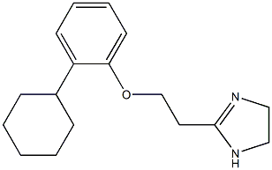 2-[2-(2-Cyclohexylphenoxy)ethyl]-2-imidazoline Struktur