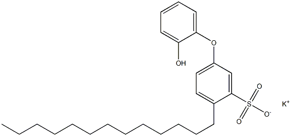 2'-Hydroxy-4-tridecyl[oxybisbenzene]-3-sulfonic acid potassium salt Struktur