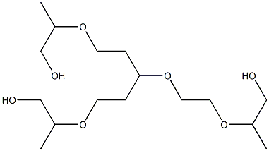 Trioxyethylene monooxypropylene glycol monomethyl ether Struktur