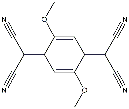 (2,5-Dimethoxy-2,5-cyclohexadiene-1,4-diylidene)bis(malononitrile) Struktur