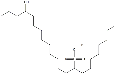 20-Hydroxytricosane-10-sulfonic acid potassium salt Struktur