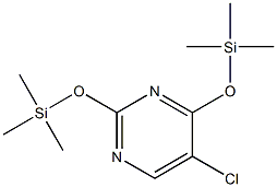 2,4-Bis(trimethylsiloxy)-5-chloropyrimidine Struktur