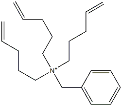 Tri(4-pentenyl)benzylaminium Struktur