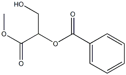 (+)-2-O-Benzoyl-L-glyceric acid methyl ester Struktur