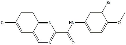 N-(4-Methoxy-3-bromophenyl)-6-chloroquinazoline-2-carboxamide Struktur