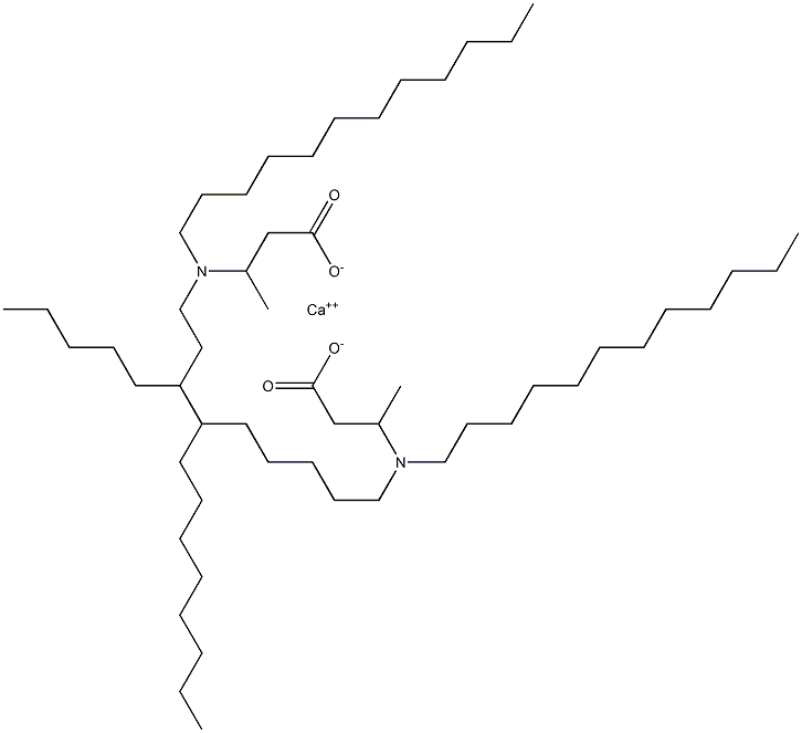 Bis[3-(didodecylamino)butyric acid]calcium salt Struktur