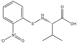 N-(o-Nitrophenylsulfenyl)-L-valine Struktur