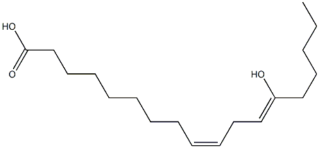 (9Z,12Z)-13-Hydroxy-9,12-octadecadienoic acid Struktur