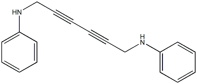 N,N'-Diphenyl-2,4-hexadiyne-1,6-diamine Struktur