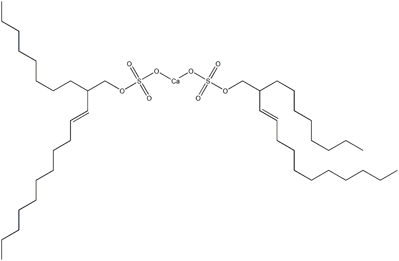 Bis(2-octyl-3-tridecenyloxysulfonyloxy)calcium Struktur