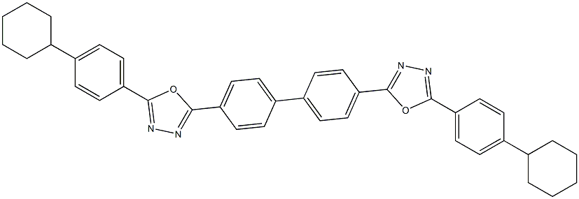 2,2'-(Biphenyl-4,4'-diyl)bis[5-[4-cyclohexylphenyl]-1,3,4-oxadiazole] Struktur