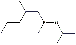 Methyl(2-methylpentyl)(isopropyloxy)borane Struktur