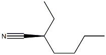 [S,(+)]-2-Ethylhexanenitrile Struktur