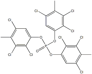 Phosphoric acid tris(2,3,5-trichloro-4-methylphenyl) ester Struktur