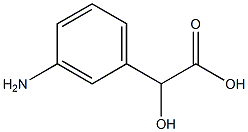 (-)-m-Amino-D-mandelic acid Struktur