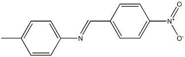 N-(p-Nitrobenzylidene)-p-methylaniline Struktur