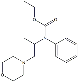 N-(1-Methyl-2-morpholinoethyl)carbanilic acid ethyl ester Struktur