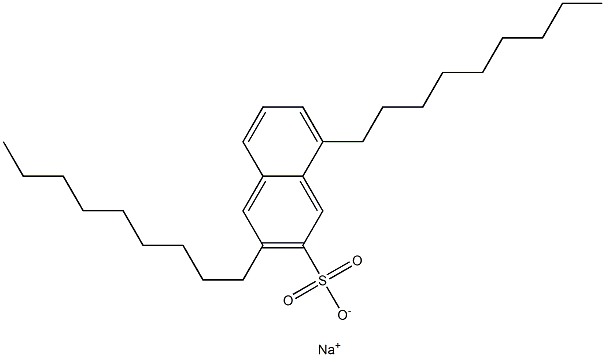 3,8-Dinonyl-2-naphthalenesulfonic acid sodium salt Struktur