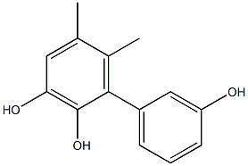 5,6-Dimethyl-1,1'-biphenyl-2,3,3'-triol Struktur