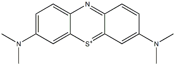 3,7-Di(dimethylamino)phenothiazine-5-ium Struktur