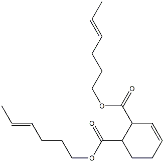 3-Cyclohexene-1,2-dicarboxylic acid bis(4-hexenyl) ester Struktur