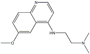 N'-(6-Methoxy-4-quinolinyl)-N,N-dimethyl-1,2-ethanediamine Struktur