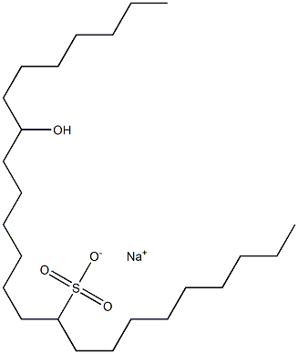 17-Hydroxytetracosane-10-sulfonic acid sodium salt Struktur