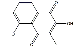 2-Hydroxy-5-methoxy-3-methyl-1,4-naphthoquinone Struktur