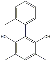 2-(2-Methylphenyl)-4,6-dimethylbenzene-1,3-diol Struktur