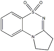 2,3-Dihydro-1H-pyrrolo[2,1-c][1,2,4]benzothiadiazine 5,5-dioxide Struktur