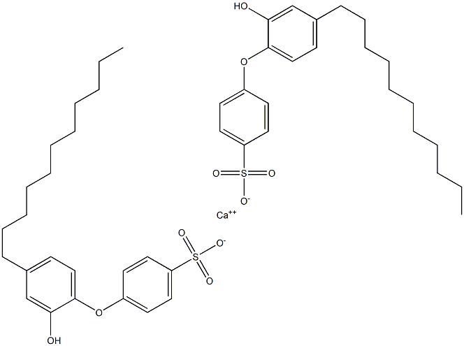 Bis(2'-hydroxy-4'-undecyl[oxybisbenzene]-4-sulfonic acid)calcium salt Struktur