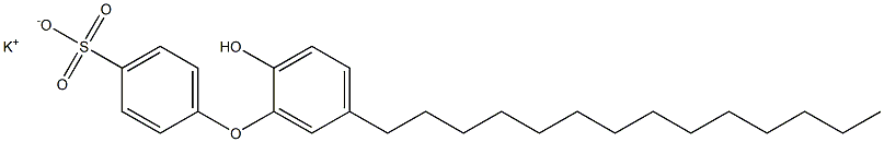 2'-Hydroxy-5'-tetradecyl[oxybisbenzene]-4-sulfonic acid potassium salt Struktur