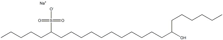 18-Hydroxytetracosane-6-sulfonic acid sodium salt Struktur