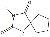 3-Methyl-2,4-dioxo-1,3-diazaspiro[4.4]nonane Struktur