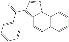 3-Benzoylpyrazolo[1,5-a]quinoline Struktur