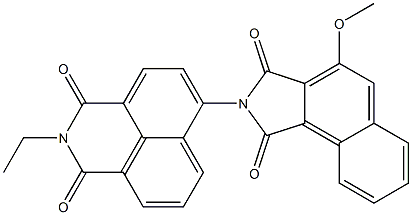 N-[(2,3-Dihydro-2-ethyl-1,3-dioxo-1H-benzo[de]isoquinoline)-6-yl]-3-methoxynaphthalimide Struktur