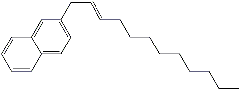 2-(2-Dodecenyl)naphthalene Struktur