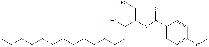 N-(1,3-Dihydroxyhexadecan-2-yl)-4-methoxybenzamide Struktur