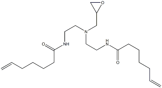 N,N-Bis[2-(6-heptenoylamino)ethyl]glycidylamine Struktur