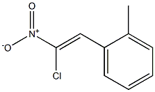 2-Methyl-1-(2-chloro-2-nitrovinyl)benzene Struktur