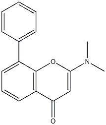 2-(Dimethylamino)-8-phenylchromone Struktur