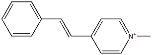 1-Methyl-4-styrylpyridinium Struktur