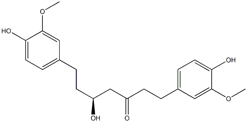 4,4'-[(S)-3-Hydroxy-5-oxoheptane-1,7-diyl]bis(2-methoxyphenol) Struktur